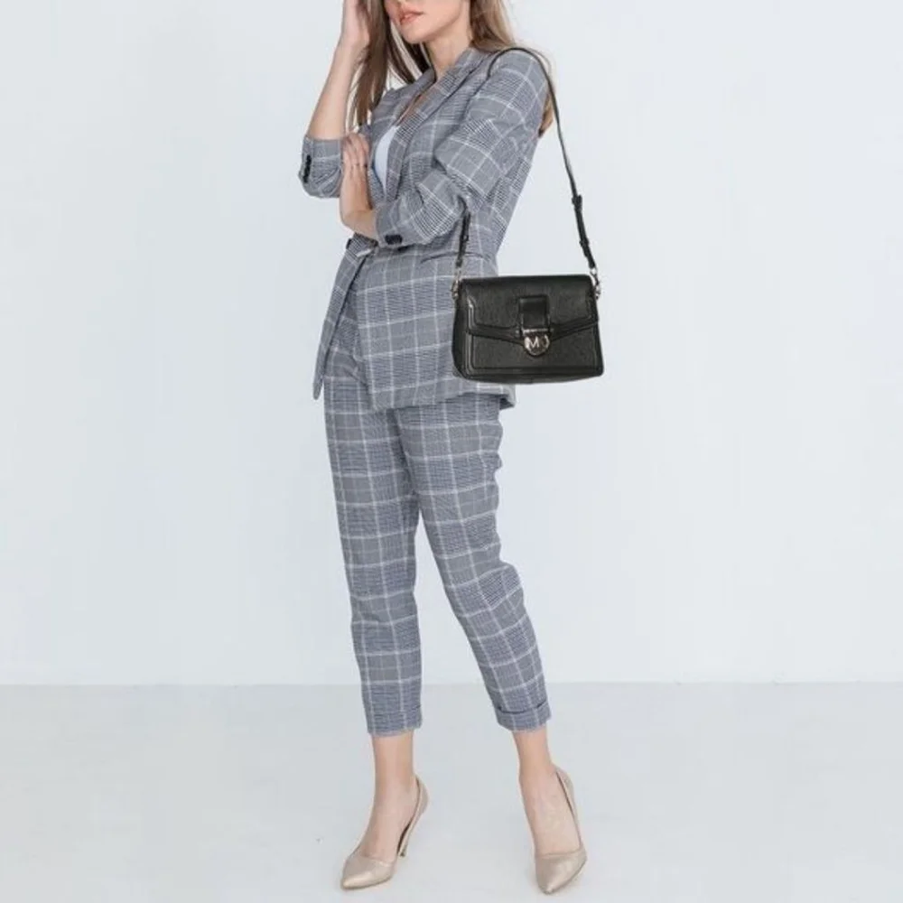 Michael Kors Jessie Pebbled Leather Shoulder Bag